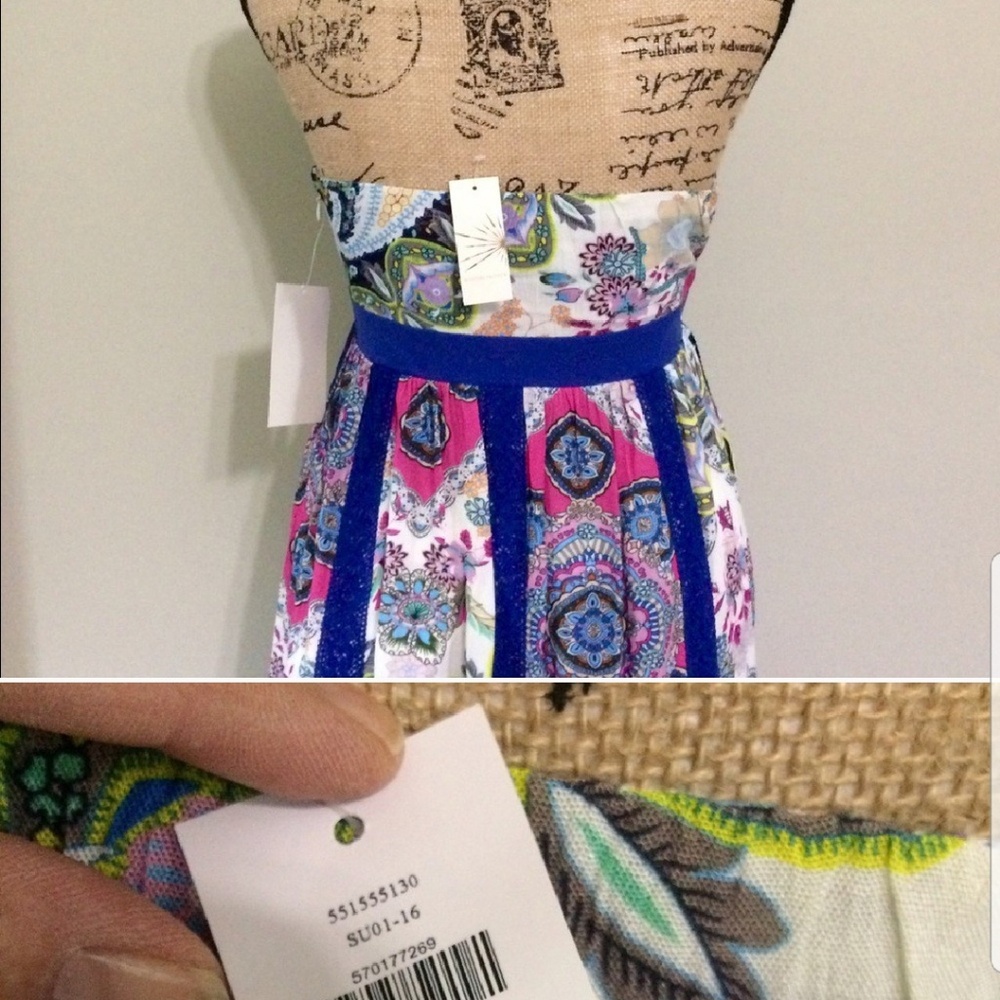 Boston proper printed maxi dress NWT Size 6 - Picture 4 of 4